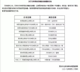 重磅 房管局出击！暂停万科在售项目网签，叫停三大地产代理销售活动